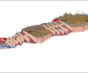 Das Schweizer Mittelland im 3D-Modell