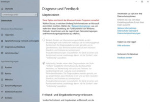 Spring Creators Update Diagnose und Feedback