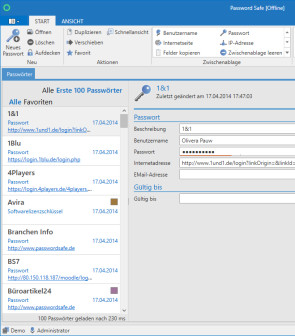 Mateso Password Safe