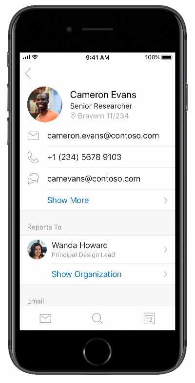 Microsoft Outlook Organization-Infos