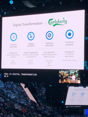 Kunde Carlsberg konsolidierte seine IT-Landschaft mit Microsoft-Lösungen und will sogar seine Biere mit Hilfe von Machine Learning geschmacklich verbessern.