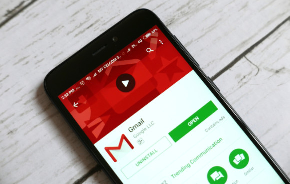 Gmail-App auf Smartphone 