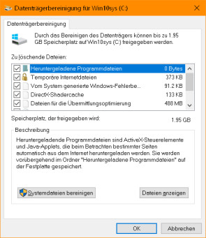 Datenträgerbereinigung